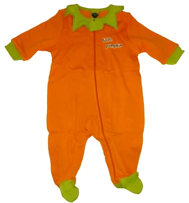 Nuevo con etiquetas Infant Bosy Girls 3-6 meses Pijama Sleep & Play de una pieza con patas de calabaza y cremallera Foto 1 de 4