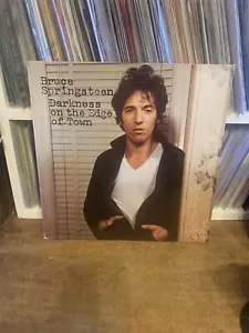 BRUCE SPRINGSTEEN EX VINYL LP & Inner DARKNESS ON EDGE OF TOWN Plays Perfect 1st - Picture 1 of 8