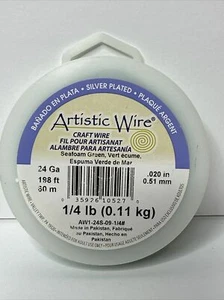 Artistic Wire Seafoam Green 24 gauge 1/4lb 198ft - Picture 1 of 3
