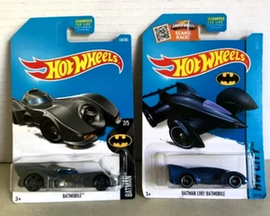 Hot Wheels BatmanLive! HW City Batmobile 65/250 + Batmobile Batman 2/5 134/365 - Picture 1 of 2