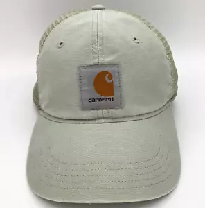 Gorra Carhartt para hombre verde claro a presión malla trasera lona béisbol ropa de trabajo - Imagen 1 de 7
