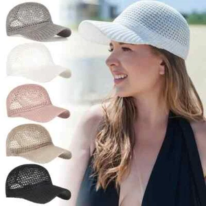 Strohhut Outdoor Sonnenmütze Nackenschutz Baseball Cap verstellbare Anti-UV Cap - Bild 1 von 23