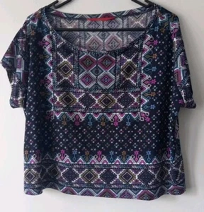 Tigerlily geometric Crop top Size S. - Picture 1 of 4