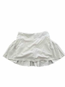 ATHLETA Advantage Skort, White, Pleated, Zip Pocket, Kids size L/12 - Picture 1 of 5