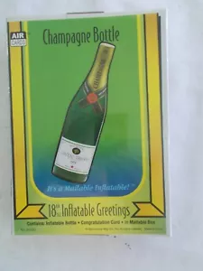 Air Cards 18" aufblasbare Grußflasche Champagner Herzlichen Glückwunsch unbenutzt im Karton - Bild 1 von 2