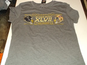 Womens Super Bowl XLVII ( 47 ) Matchup babydoll  t-shirt L  - Picture 1 of 3