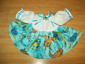 Meeresschildkröte Kleid mit Baby Schildkröte Squirt Knopf für 16" CPK Cabbage Patch Kinder - Bild 1 von 5