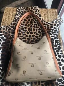 Pierre Cardin Vintage 60's MOD Canvas/Leather Monogram Signature Logos Satchel - Picture 1 of 19