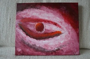 Original Painting -Exit from the darkness 2 - Vedic Art Acrylic Canvas Signed - Picture 1 of 3
