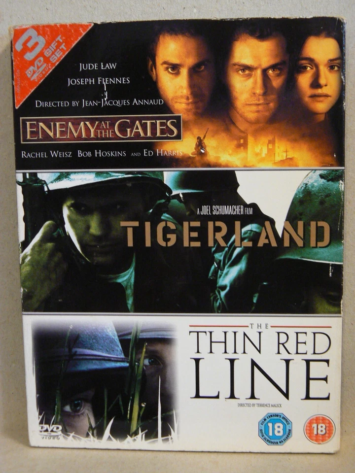 Enemy At The Gates / Tigerland / The Thin Red Line (triple DVD 2005) - Image 1 of 1