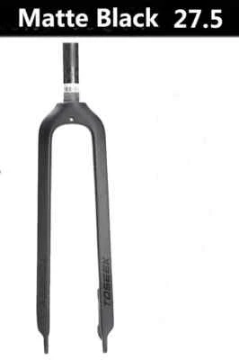 26/27.5/29er Road MTB Bike Front Fork Full Carbon Fiber Suspension Hard Fork - Image 1 of 4