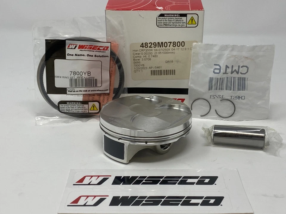 KIT PISTÓN WISECO 4829M07800 FORJADO DIÁMETRO STD 78mm CRF250X CRF250R CRF 250 12.9:1 Foto 1 de 1