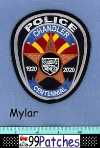 CHANDLER CENTENNIAL 100th ANNIVERSARY ARIZONA Police Patch WESTERN SUNSET 6D - Picture 1 of 1