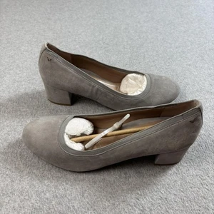 Vionic Shoes Womens Size 8 Gray Natalie Suede Block Heel Pumps Comfort Office - Picture 1 of 9