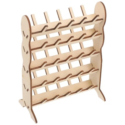 Wooden Thread Spool Holder Simple Design for Sewing Accessories Organizer - Image 1 of 4
