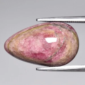 💎 8,19ct Birne natürlicher grün violetter rosa Turmalin - unbeheizt, Tansania Edelstein - Bild 1 von 4