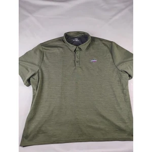 Ocean Coast Herren 3XLT olivgrün Poloshirt amerikanische Flagge Fisch Logo - Bild 1 von 4