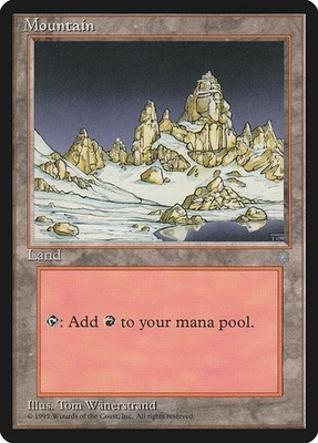 MTG Ice Age --- MOUNTAIN (378) --- Common! NM! Magic the Gathering! - Image 1 of 3