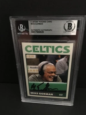 MIKE GORMAN AUTOGRAPHED CUSTOM TRADING CARD - BECKETT  ENCAPSULATED - Image 1 of 4
