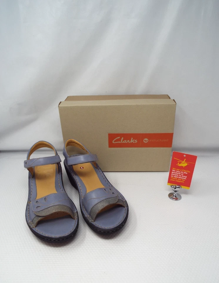 Clarks Ladies Blue Sandal UK Size 6 NIB                     #3        JL8 - Image 1 of 4