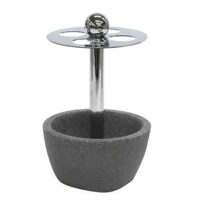 Charcoal Stone Toothbrush Holder - Image 1 of 4