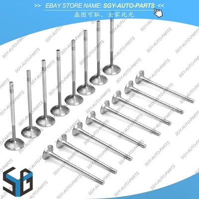 Válvulas de entrada e saída para Mercedes-Benz C250 W205 W212 C117 M274 M270 1.6 2.0 - Imagem 1 de 4