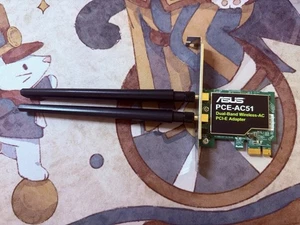 ASUS PCE-AC51 Wireless AC750 Dual Band PCI-E Express Adapter - Picture 1 of 2