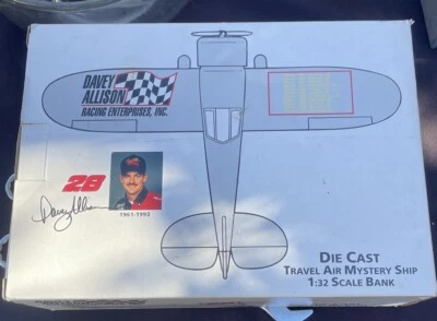 Davey Allison #28 Ford Die Cast Travel Air Mystery Ship 1:32 Scale - NEW - Image 1 of 3