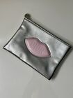Christian Dior Lip Silver Pouch Bag