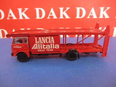 1/87 Modellino Camion Bisarca Rossa Fiat 640 ( 673 )Team Rally Lancia Alitalia - Immagine 1 di 4