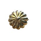 Vintage Silver Tone Pin Jacket Brooch Flower 1" Across Floral