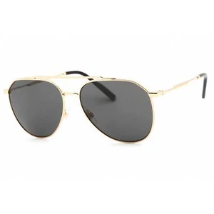 Dolce & Gabbana Men's Sunglasses Gold Aviator Frame Grey Lens 0DG2296 02/87 - Picture 1 of 2