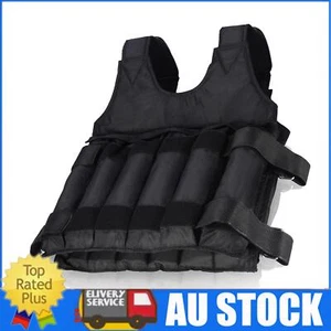 50KG Adjustable Workout Weight Vest with 12 Pouches for Fitness Training - Picture 1 of 19