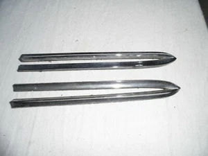 1964 Dodge 440 Lower Fender Chrome Trim Spears LH RH 2445678 2445679 OEM - Picture 1 of 3