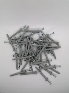 100x CLAVIJAS CON TORNILLOS PARA MONTAJE clavos acero galvanizado 60mm - Imagen 1 de 3