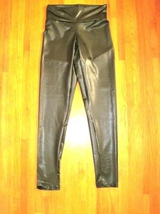 Coquetry High Waist Shiny Glossy Liquid Black Wet Look Leggings Size Large NWT - Picture 1 of 5