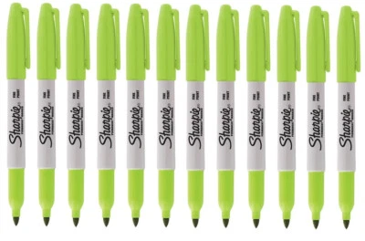 Sharpie Fine Permanent Marker Stift Limitierte Auflage Licht Limettengrün 12