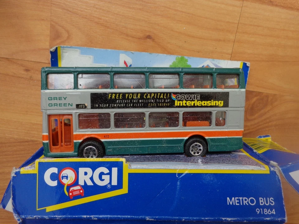 Corgi Classics 1/64 MCW Metrobus Grau Grün #173 Stratford Route Bus 91864 - Bild 1 von 1