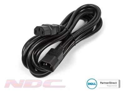 NEW Dell 4m Server Rack Power Cord/Kettle Extension Cable/Lead (C13 - C14) 220V - Image 1 of 2