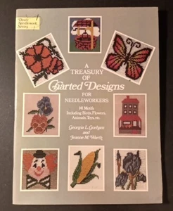 Dover Treasury of Charted Designs for Needleworkers 141 Motifs Vintage 1977 - Picture 1 of 5