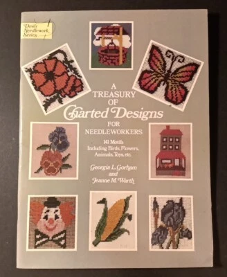 Dover Treasury of Charted Designs for Needleworkers 141 Motifs Vintage 1977 - Image 1 of 4