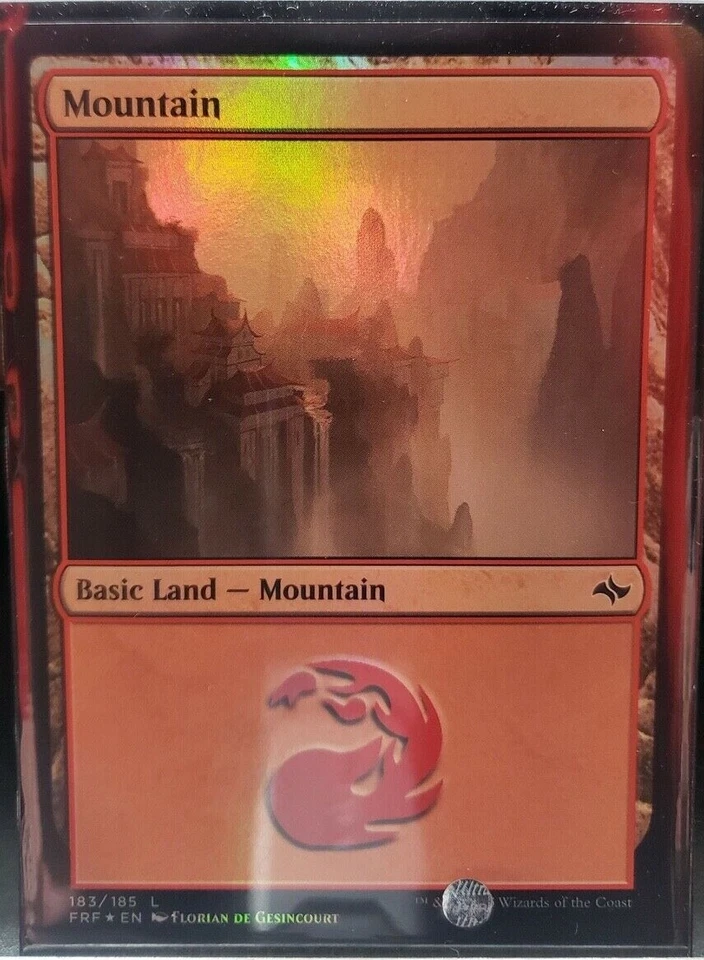 Mountain Basic Land #183 FOIL Fates Reforged Magic the Gathering Rare - Image 1 of 1