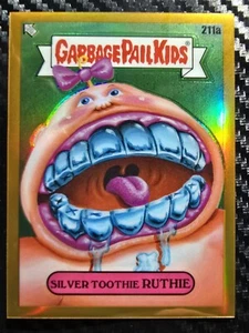 2022 Topps Garbage Pail Kids Gold /50 Silver Toothie Ruthie 211a - Picture 1 of 3