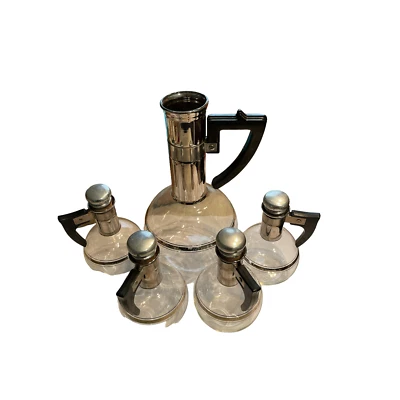 Vtg Silex Glass Coffee Carafe 4 Sm Silver Glass Coffee Carafes Silex Set Of 5 - Image 1 of 4