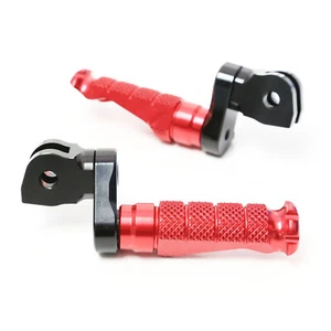 R-FIGHT Front 25mm Lowering Foot Pegs Red For RSV1000 Mille 98 99 00 01 02 03 - Foto 1 di 6