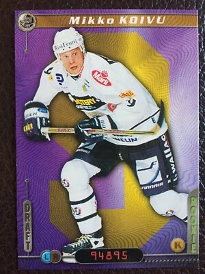 2000 Finnish Cardset Mikko Koivu VERY FIRST CARD ROOKIE RARE RC WILD  - Image 1 of 2