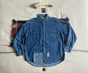 Camisa de Trabajo Levi's 1991 Años 90 L-XL De Colección Denim Bolsillos Utilitarios Talla Grande RARA - Imagen 1 de 22