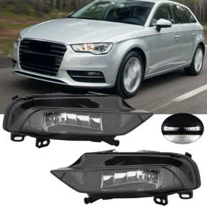 Left+Right LED Front Fog Light Lamps For Audi A3 Sedan Convertible 2013-2016 8V - Picture 1 of 12