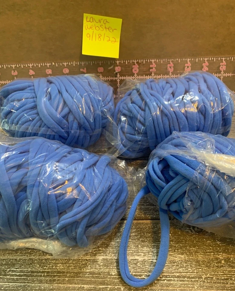 Bulk pack: rolled nylon headbands: periwinkle blue: packs of 50- wholesale craft - Image 1 of 1