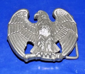 Vintage AVON Embossed Eagle Pewter Belt Buckle - Picture 1 of 2